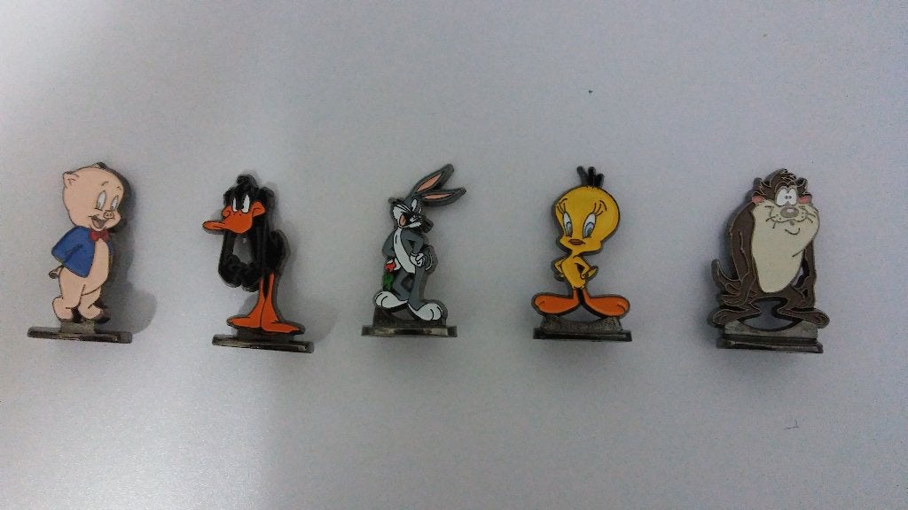 Looney Tunes figuurtjes Tweety Daffy Taz Porky Bugs Bunny, Verzenden, Looney Tunes, Zo goed als nieuw, Beeldje of Figuurtje