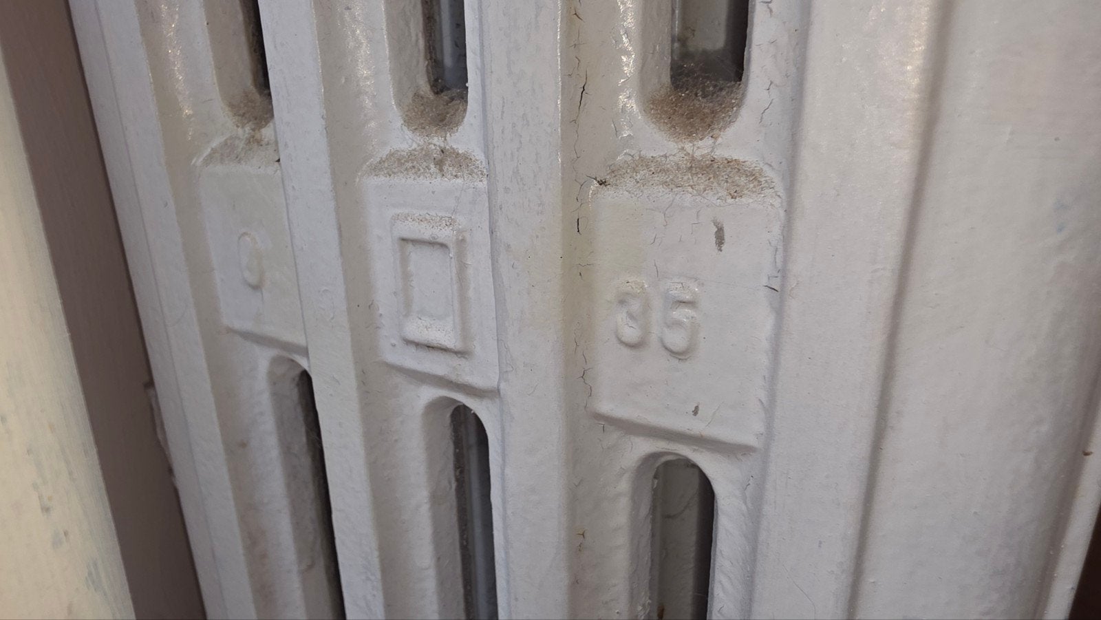Jaren '30 Gietijzeren Radiator - Werkende Staat, Ophalen, Gebruikt, Radiator