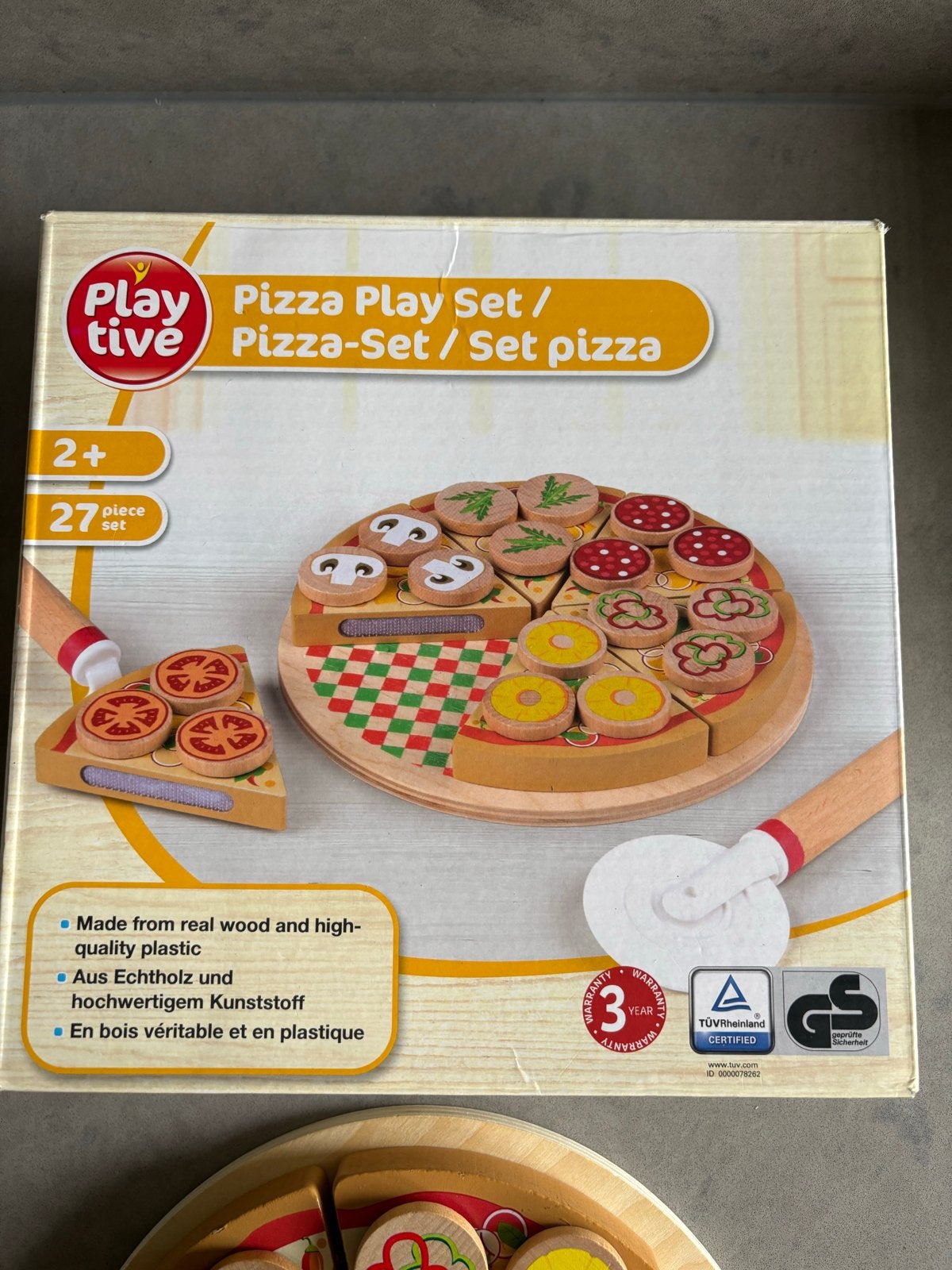 Playtive Houten Pizza Speelset - 27-delig, Kinderen en Baby's, Speelgoed | Houten speelgoed, Ophalen of Verzenden, Gebruikt, Overige typen