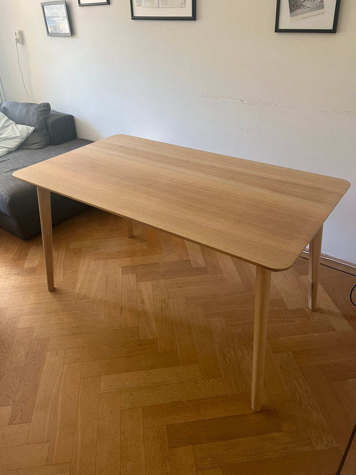 Eettafel essenfineer 140 x 78 cm, Huis en Inrichting, Tafels | Eettafels, Ophalen, Gebruikt, 100 tot 150 cm, 50 tot 100 cm