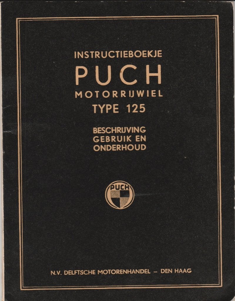 Puch 125 instructieboek (3780z) motor, Motoren, Verzenden, Overige merken