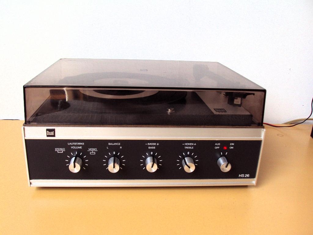 Dual type HS 126 met 2 weg luidsprekers, Ophalen, Gebruikt, Platenspeler, Dual