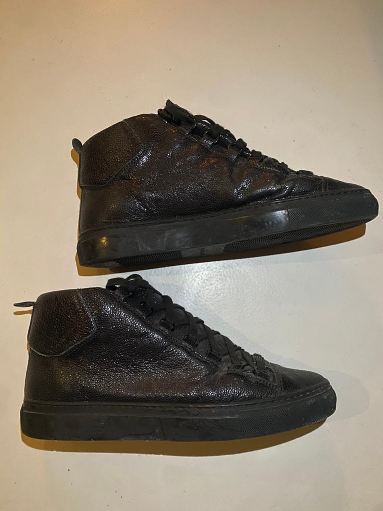 Balenciaga Arena Leather All Black – Size 41, Ophalen, Zo goed als nieuw, Zwart