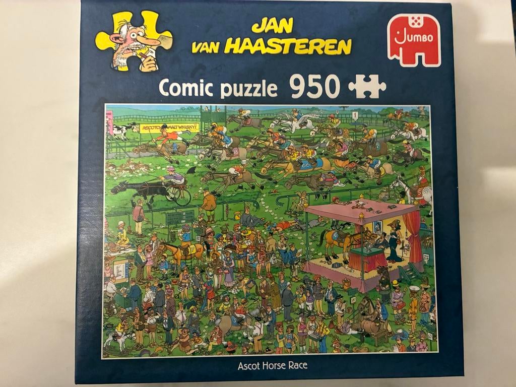 Jan van Haasteren Comic Puzzel - Ascot Horse Race 950 stukje, Hobby en Vrije tijd, Denksport en Puzzels, Ophalen of Verzenden
