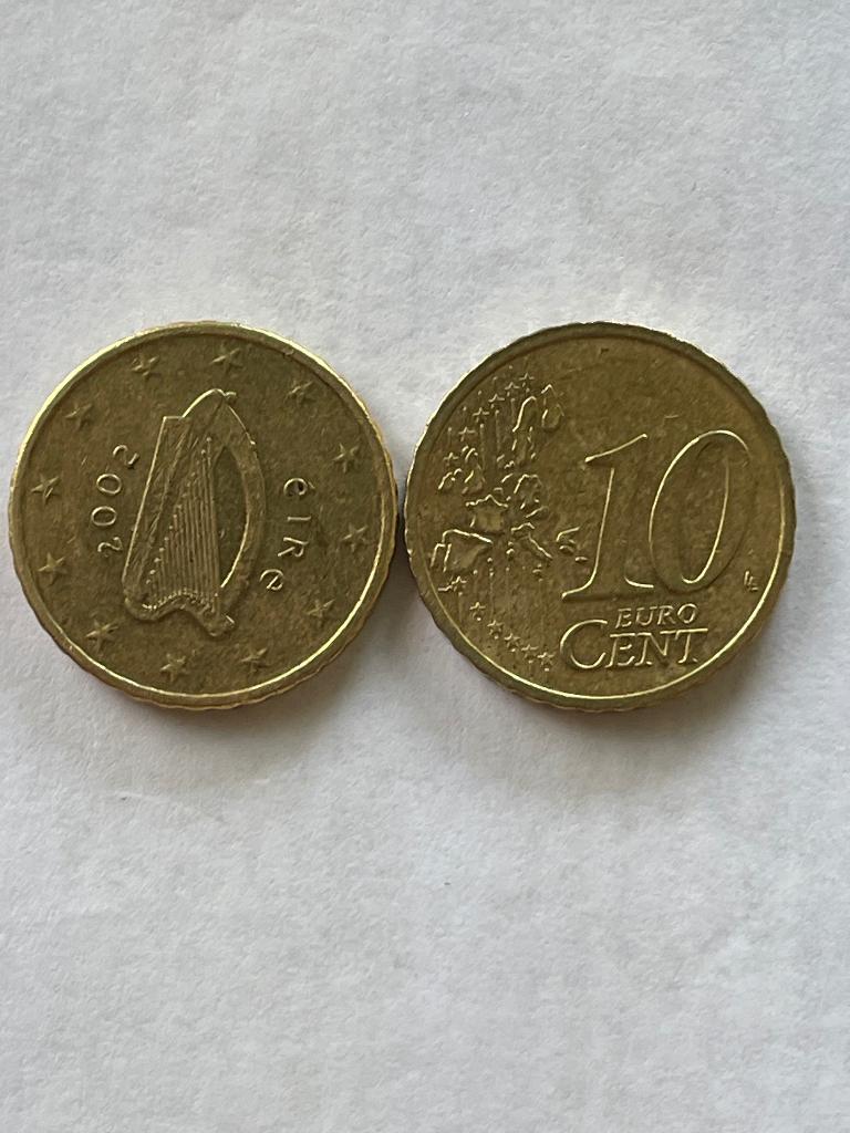 Ierland  Euro munt 10 cent van 2002, Ophalen of Verzenden, Ierland, 10 cent, Losse munt