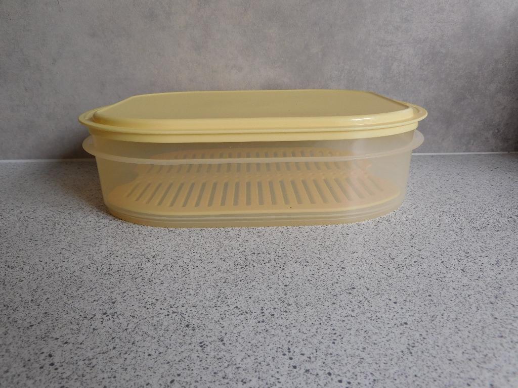 Tupperware Combismart Hoog 3 delig Geel, Huis en Inrichting, Keuken | Tupperware, Ophalen of Verzenden, Zo goed als nieuw, Geel