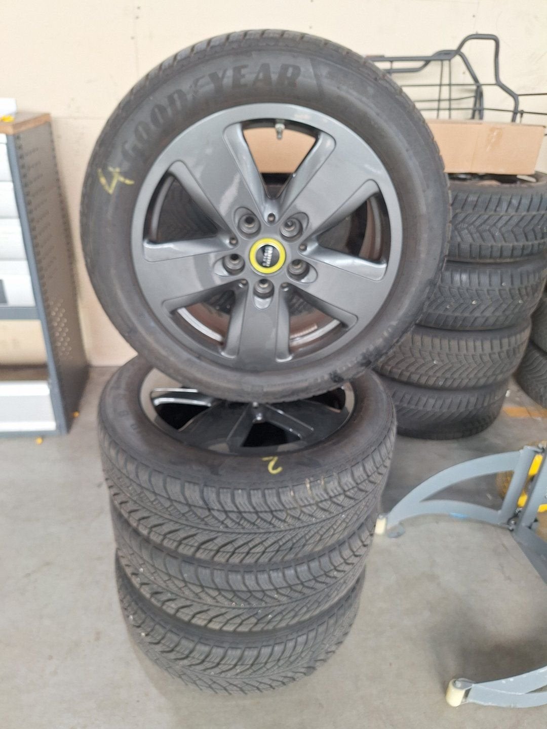 Mini Cooper Winterset 16 Inch Origineel, Ophalen, Gebruikt, -, Banden en Velgen