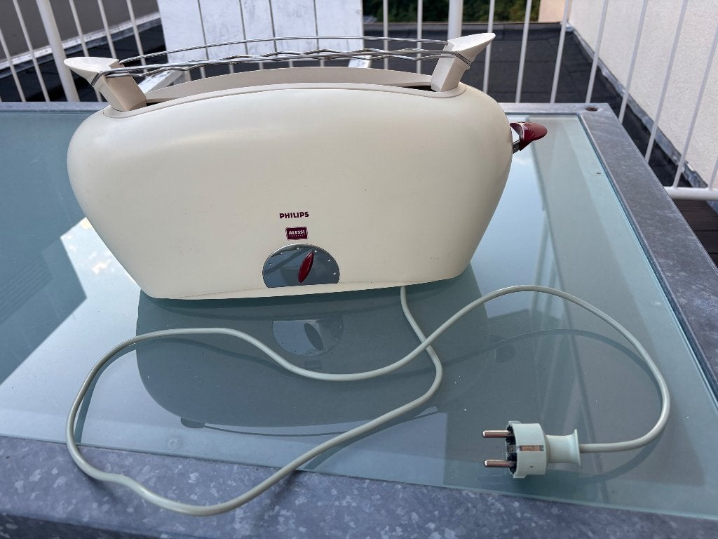 Philips Alessi toaster HD 2000 broodrooster vintage, Witgoed en Apparatuur, Broodroosters, Ophalen of Verzenden, Niet werkend