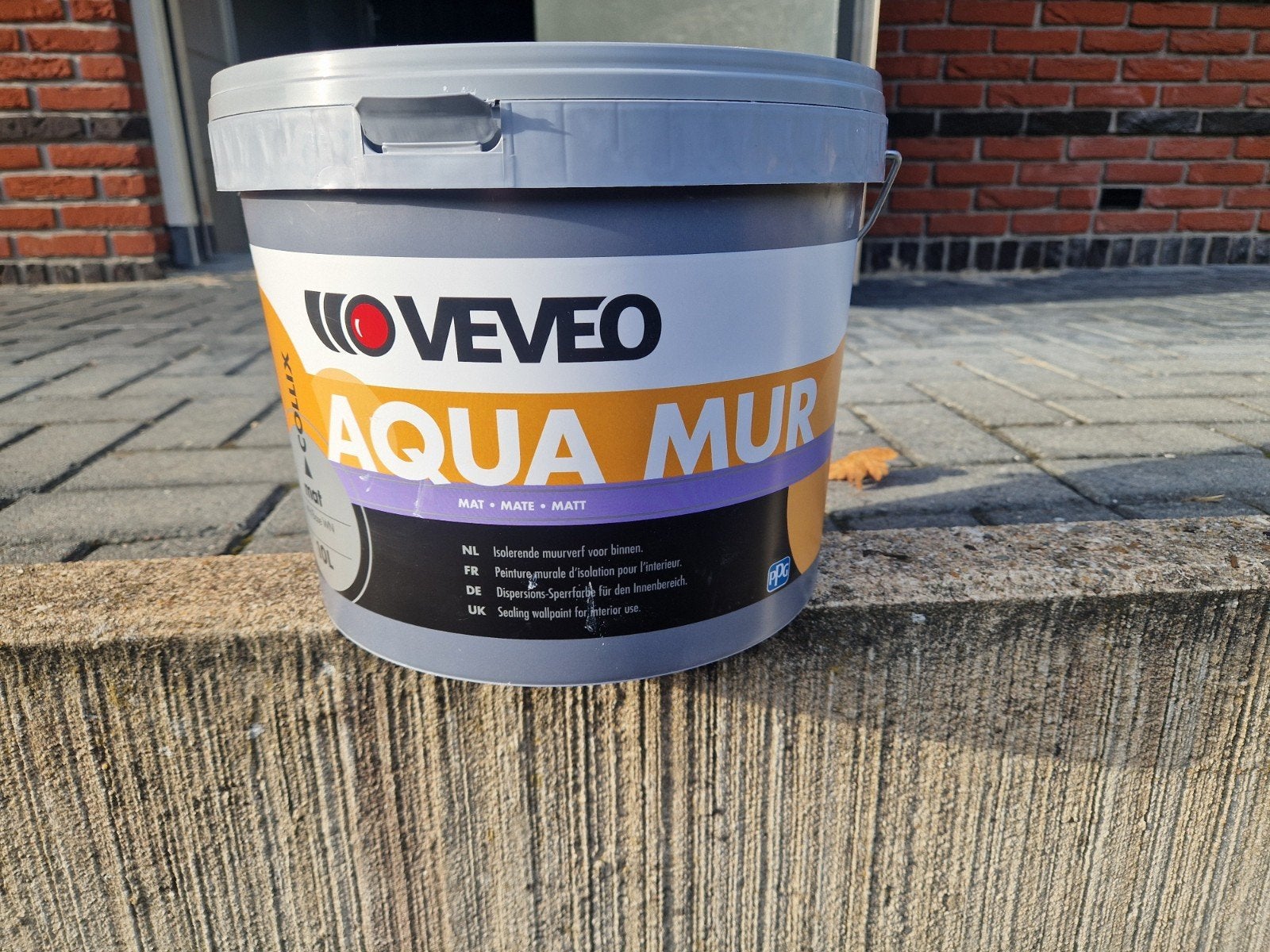 VEVEO AQUA MUR Mat 10 Liter Isolerende Muurverf Wit, Ophalen, Nieuw, Overige typen