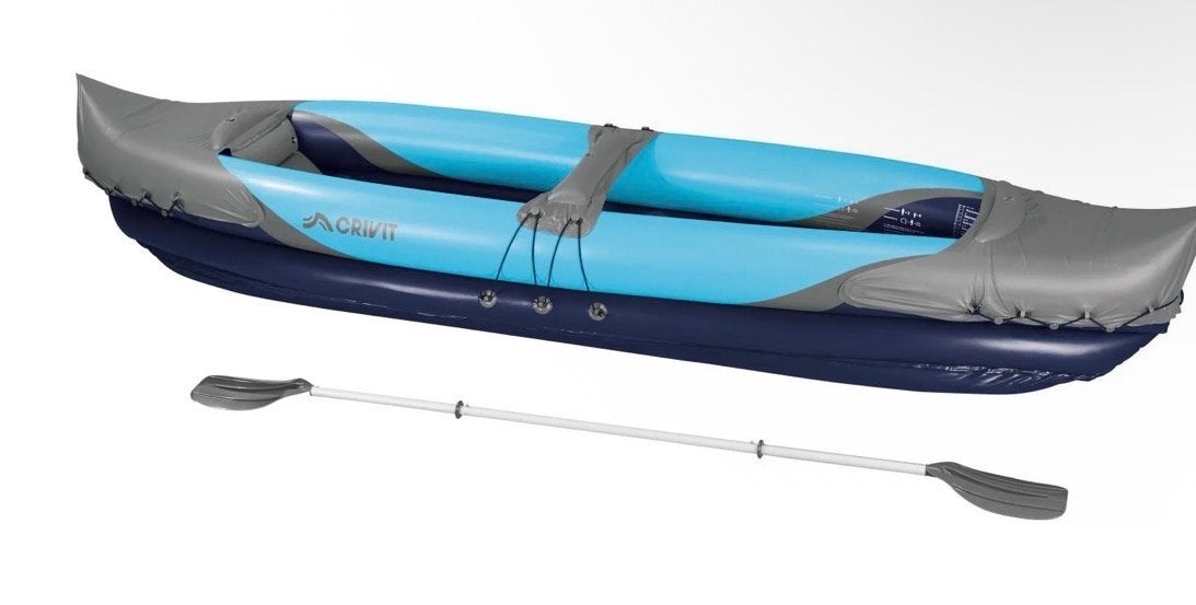 Crivit Opblaasbare Kajak - 2-persoons, Watersport en Boten, Kajaks, Ophalen, Opblaasbaar, Nieuw, 2-persoons