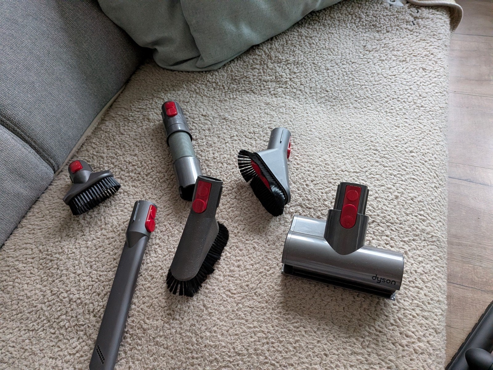 Dyson opzetstukken / accessoires – complete set, Geschikt voor harde vloeren, Nieuw, Ophalen of Verzenden, Dyson