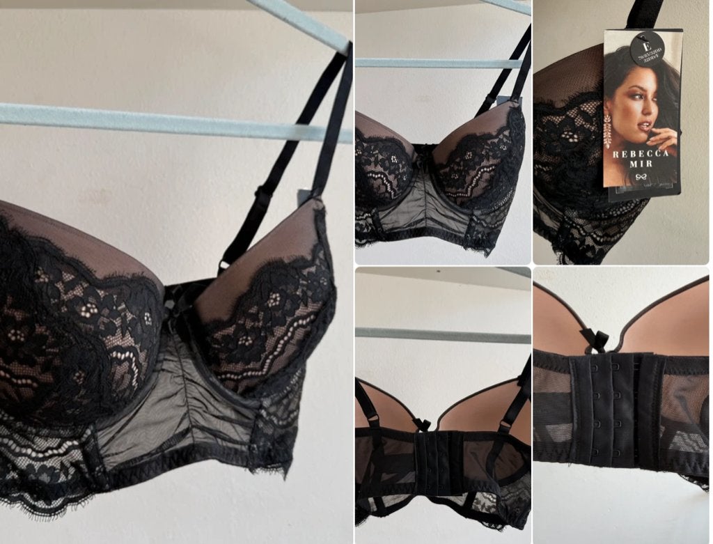 Hunkemöller Rebecca Mir BH maat 70E EU Allison The One, Hunkemöller, Ophalen of Verzenden, Zwart, BH