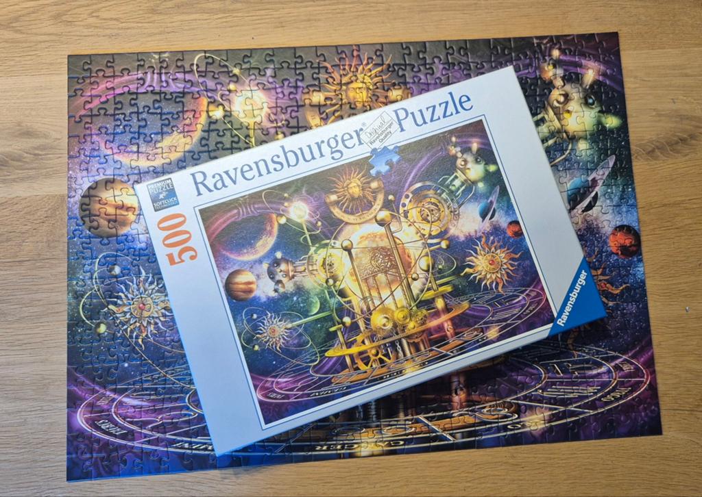 Ravensburger Legpuzzel 500 stukjes - Kosmische Harmonie, Ophalen of Verzenden, 500 t/m 1500 stukjes, Zo goed als nieuw, Legpuzzel