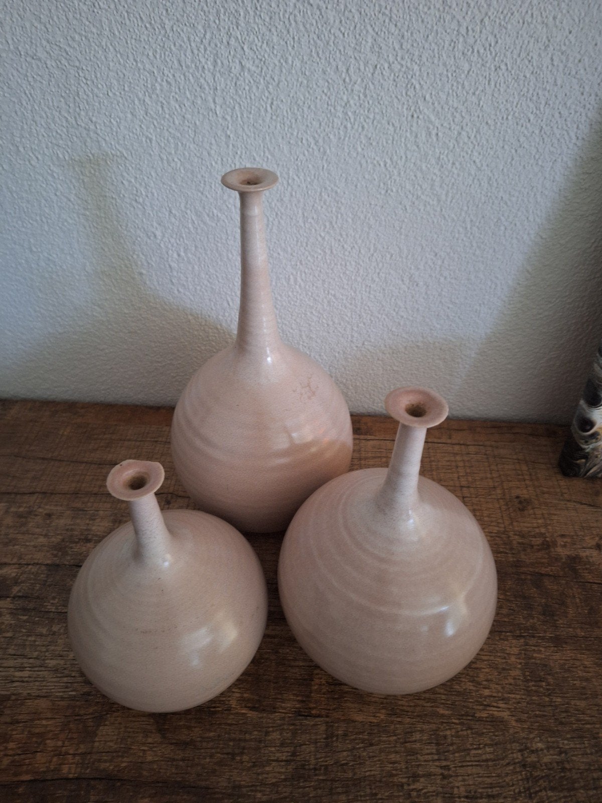 Set van 3 vintage aardewerk vazen, Antiek en Kunst, Antiek | Vazen, Ophalen