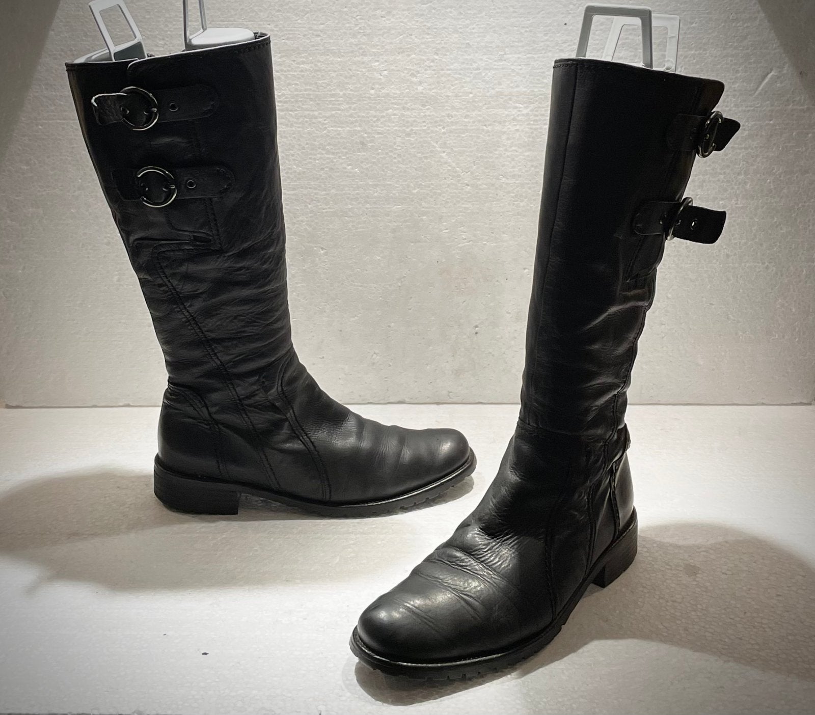 Gabor design laarzen met gespen zwart 38 UK 5, Hoge laarzen, Zwart, Ophalen of Verzenden, Zo goed als nieuw