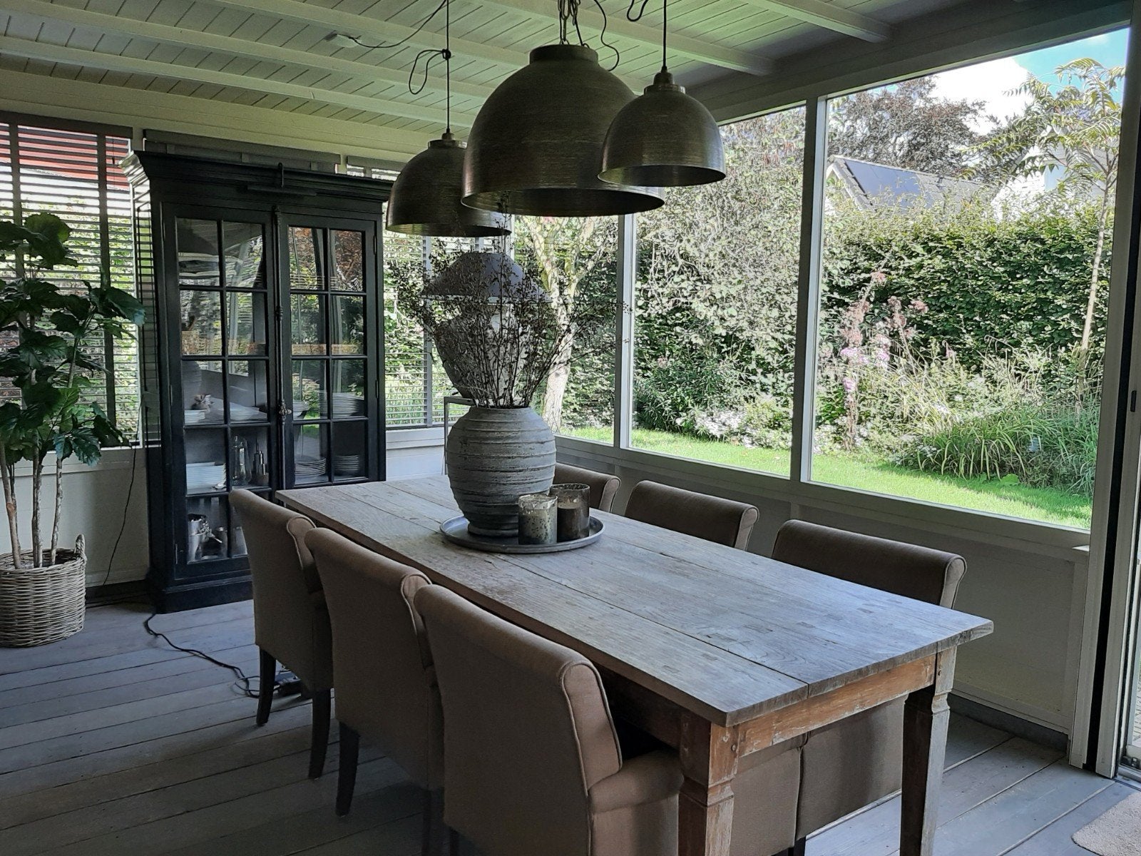 3 hanglampen Kylie van Light & Living - kleur Nikkel, Huis en Inrichting, Lampen | Hanglampen, Ophalen, Zo goed als nieuw, Metaal