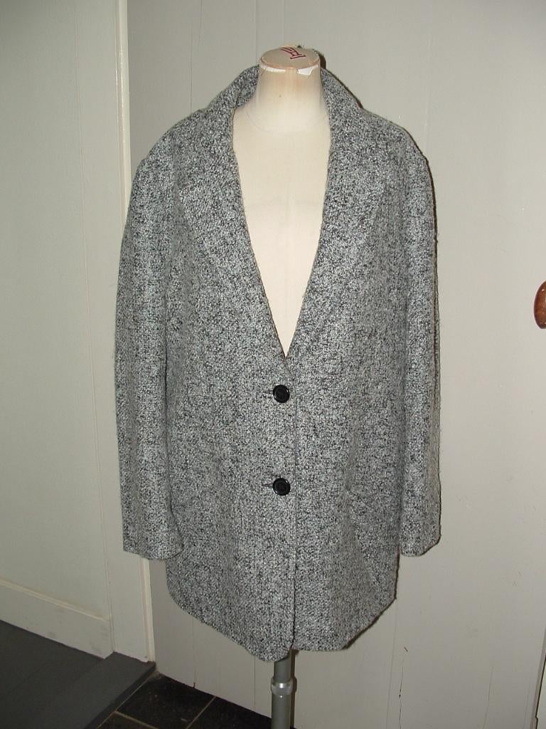 Clockhouse tussenjas, jas mantel maat 44 wollige optiek, Kleding | Dames, Zwart, Maat 42/44 (L), Ophalen of Verzenden, Zo goed als nieuw