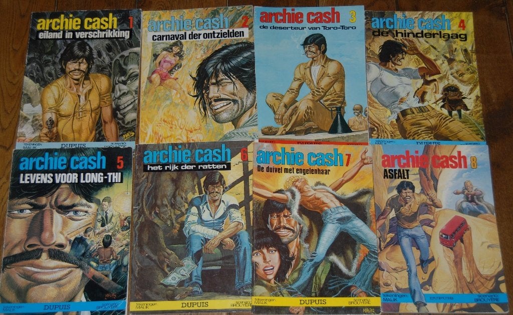ARCHIE CASH-HOMBRE-TOEGA-zwarte reeks, Boeken, Meerdere stripboeken, Ophalen of Verzenden, Gelezen