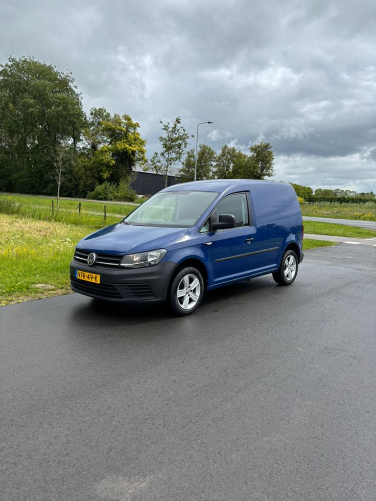 Volkswagen Caddy 2.0 TDI BMT L1h1 75pk 2020 Blauw, Auto's, Bestelauto's, USB, 74 pk, 4 cilinders, Origineel Nederlands