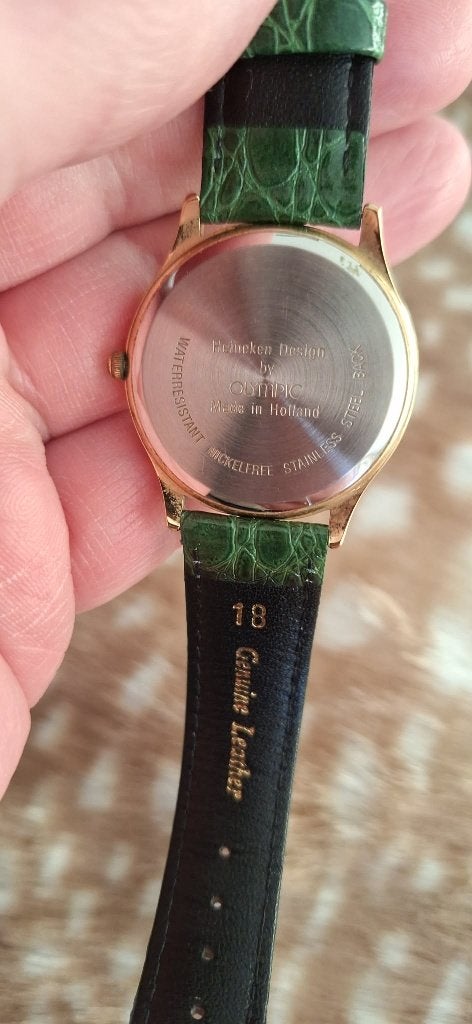 3 vintage promotie, reclame Heineken horloges️️️⌚️, Verzamelen, Merken en Reclamevoorwerpen, Gebruikt, Gebruiksvoorwerp, ., Ophalen of Verzenden