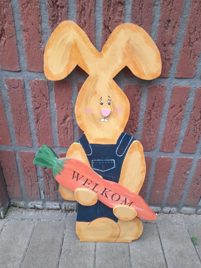 Houten paashaas, Tuin en Terras, Ophalen