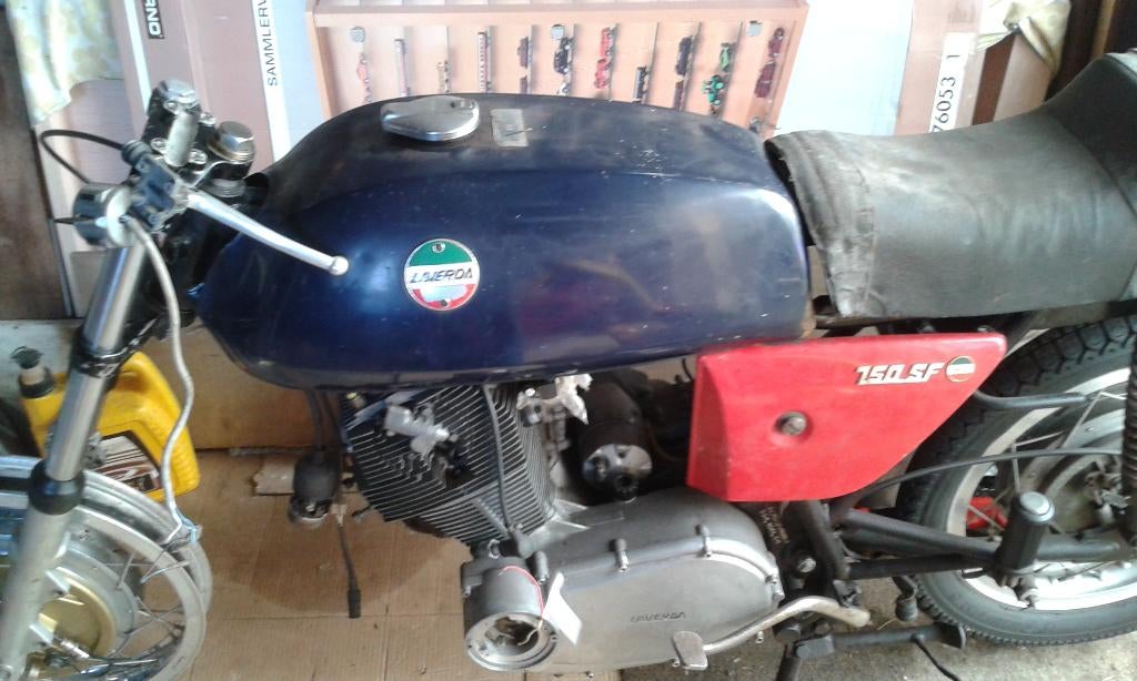 Nog af te bouwen Laverda SF2, Ophalen, Gebruikt