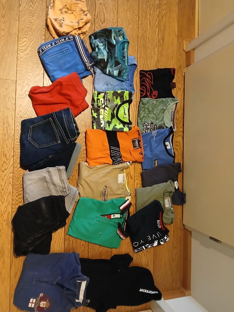 Groot pakket (merk)kleding jongen 134 tm 158/164, Ophalen of Verzenden, Gebruikt, Maat 134