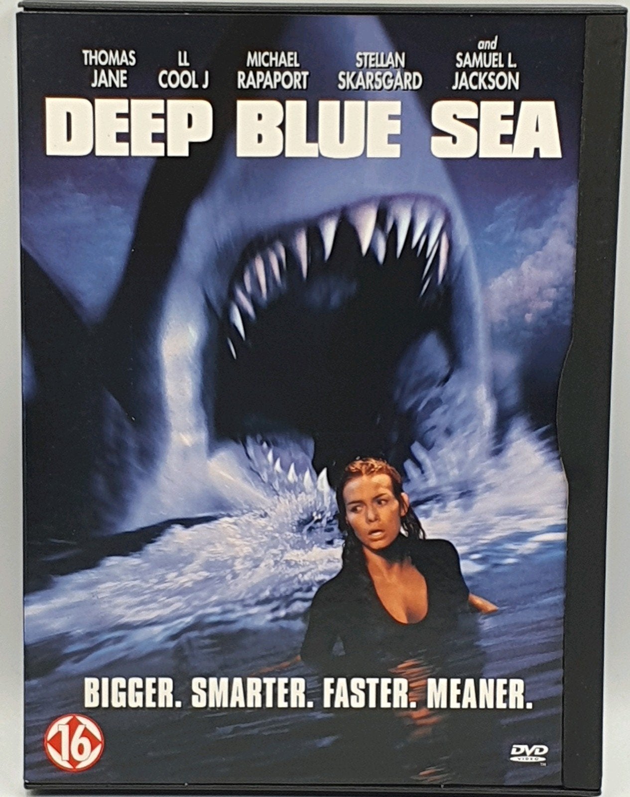 Te koop: Deep Blue Sea DVD - Actiethriller met haaien, Gebruikt, Vanaf 16 jaar, Actiethriller, Duits