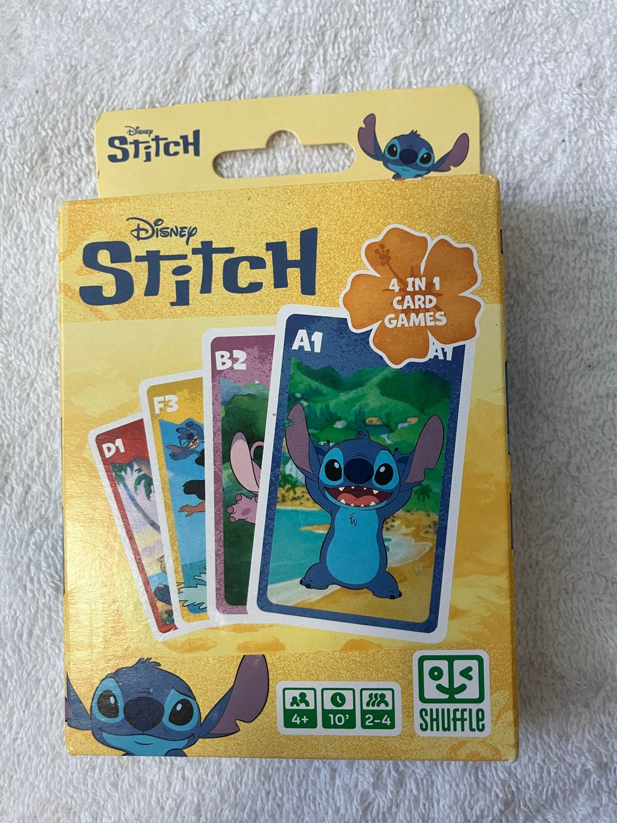 Disney Stitch 4-in-1 Kaartspellen Shuffle, Drie of vier spelers, Ophalen of Verzenden, Nieuw