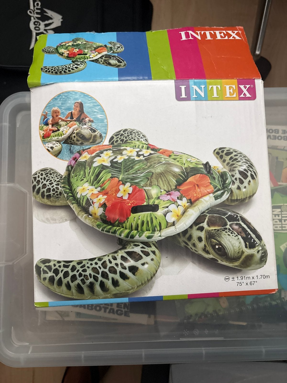 Intex Opblaasbare Zeeschildpad Zwembad Drijver, Ophalen of Verzenden, Nieuw