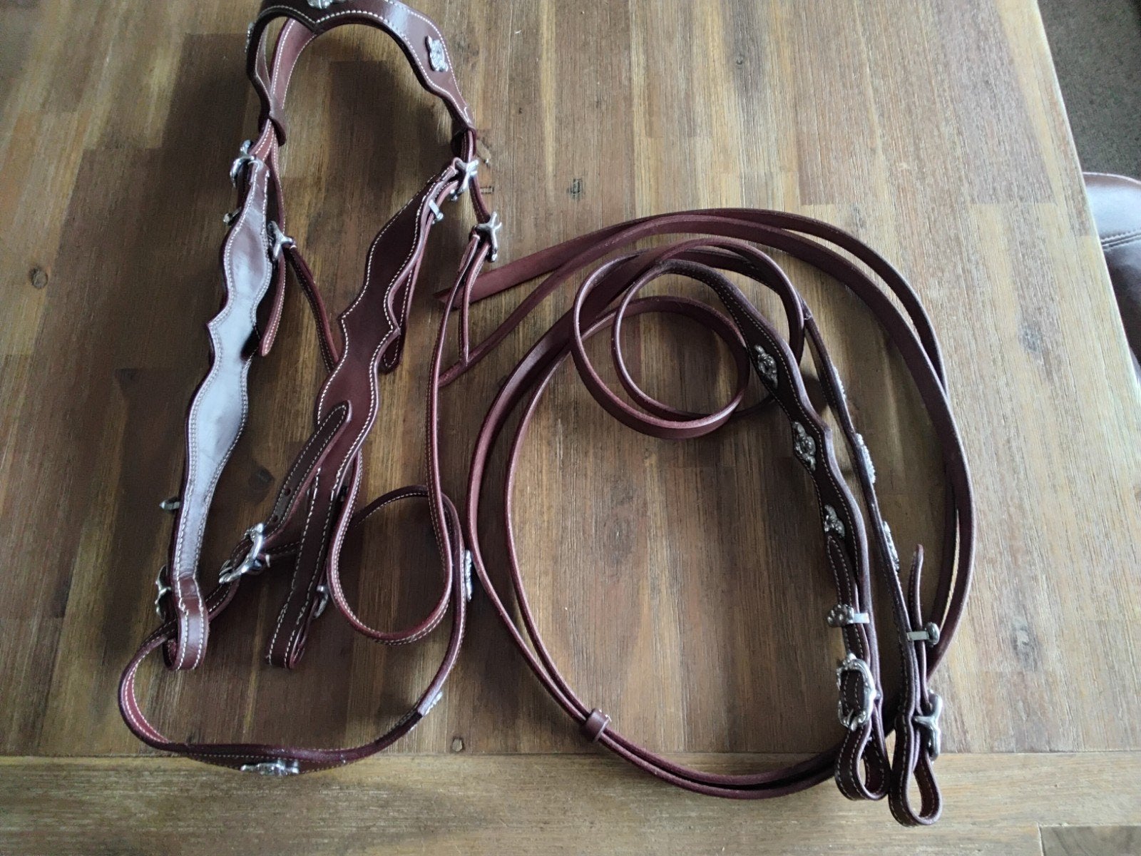 Paarden Hoofdstel ( Westeren ) met teugels., Bruin, Ophalen of Verzenden, Halster, BR