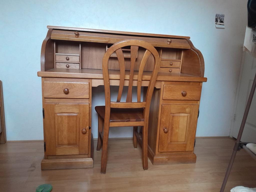 Secretaire eikenhout, Ophalen