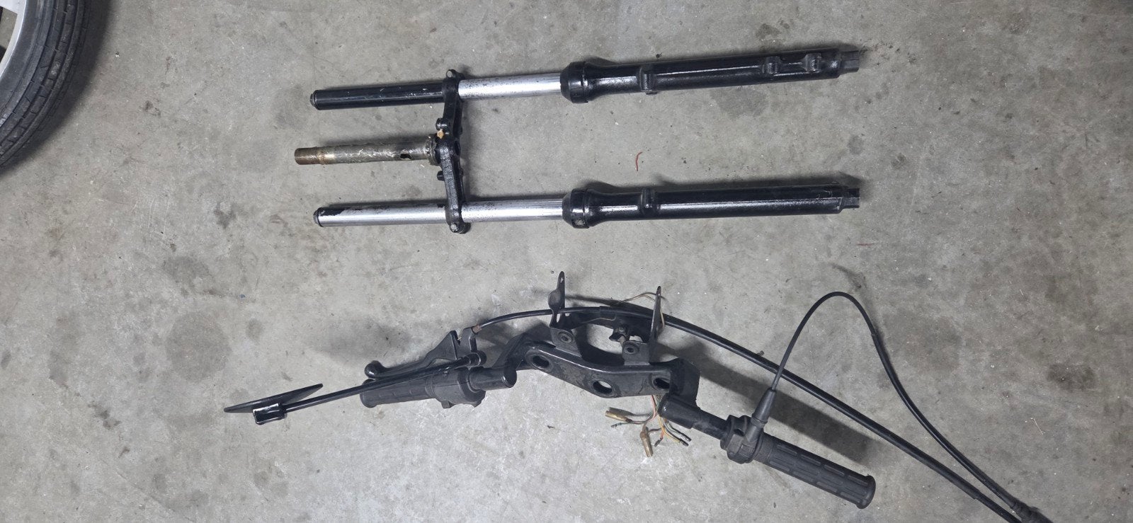 Honda mb5 mb8 voorvork en stuur, Ophalen of Verzenden, Gebruikt, Overige typen, Honda nsr mbx mtx mb mt
