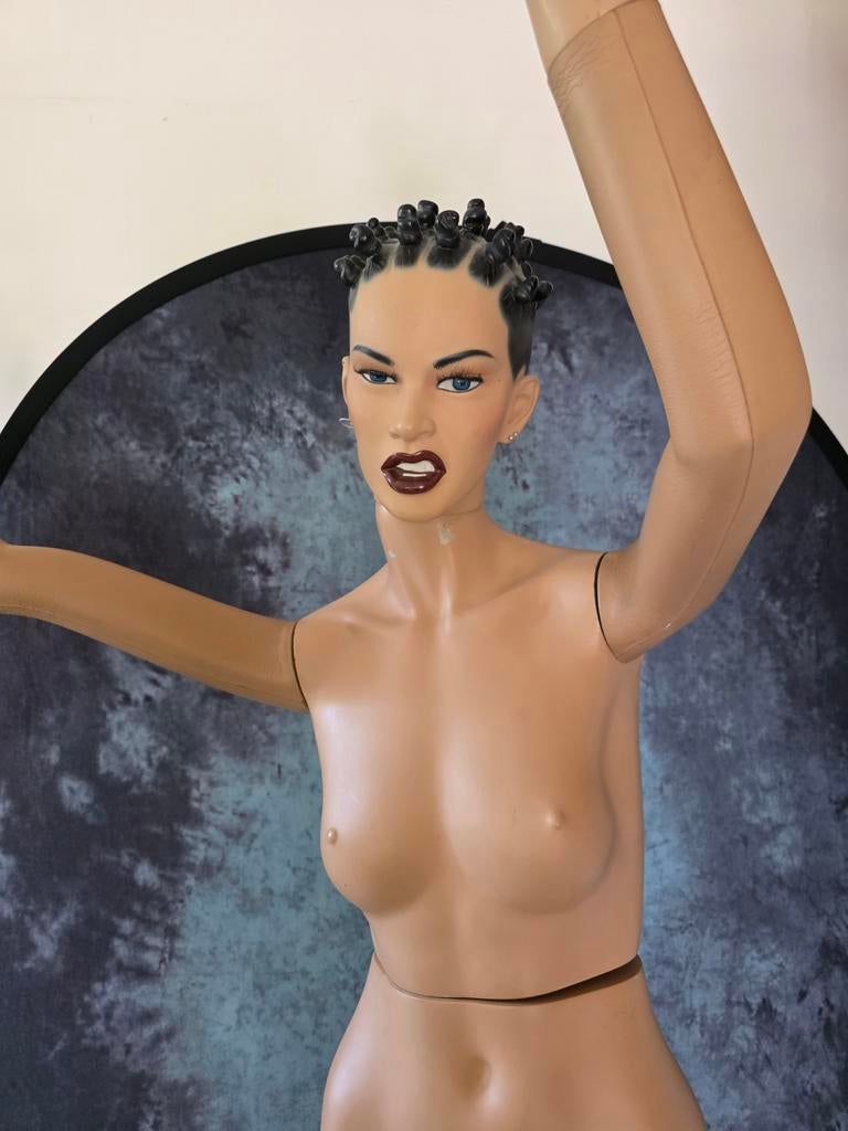 Vintage! Mannequin paspop etalagepop flexibele armen, Ophalen, Gebruikt, Paspop