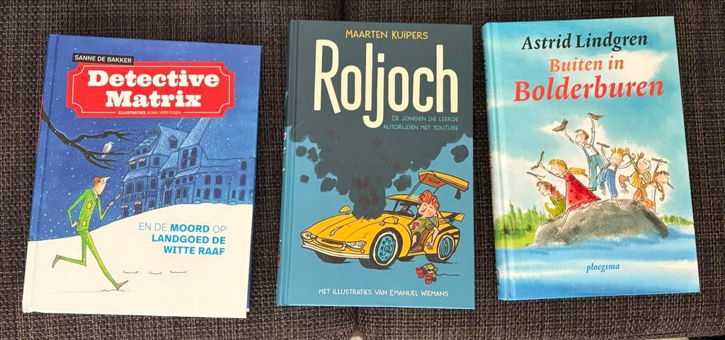 Kinderboeken: Detective Matrix, Roljoch, Buiten in Bolderbur, Boeken, Ophalen of Verzenden, Gelezen, Fictie algemeen