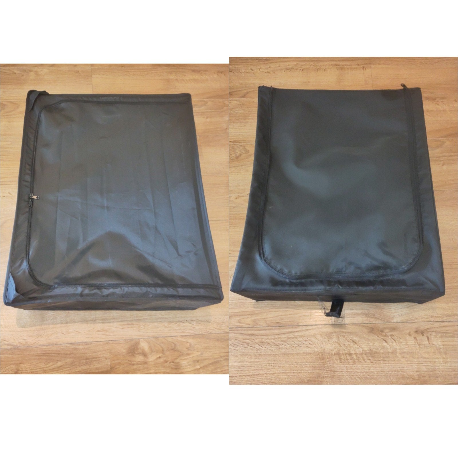 2x IKEA SKUBB opbergers (klein & medium) - onder bed, Ophalen, Gebruikt, Zwart, Textiel