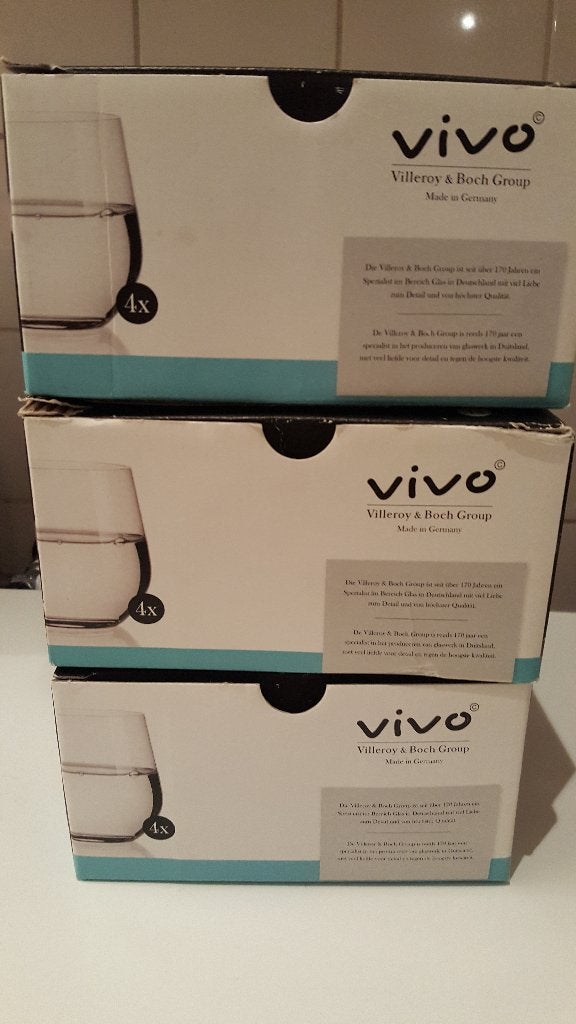 VIVO Villeroy&Boch Albert Heijn AH Waterglazen, Ophalen, Glas of Glazen, Nieuw, Glas