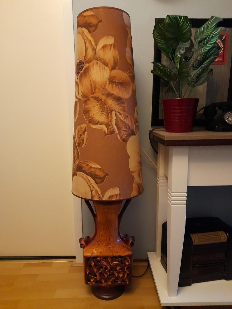 West Germany vloerlamp vintage, Huis en Inrichting, Lampen | Vloerlampen, Ophalen, Gebruikt, Minder dan 100 cm