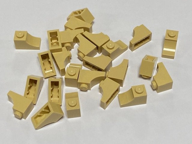 Partij 25x nieuwe Lego 1x2 omgekeerde boogstenen, Overige thema's, Lego, Nieuw, Ophalen of Verzenden