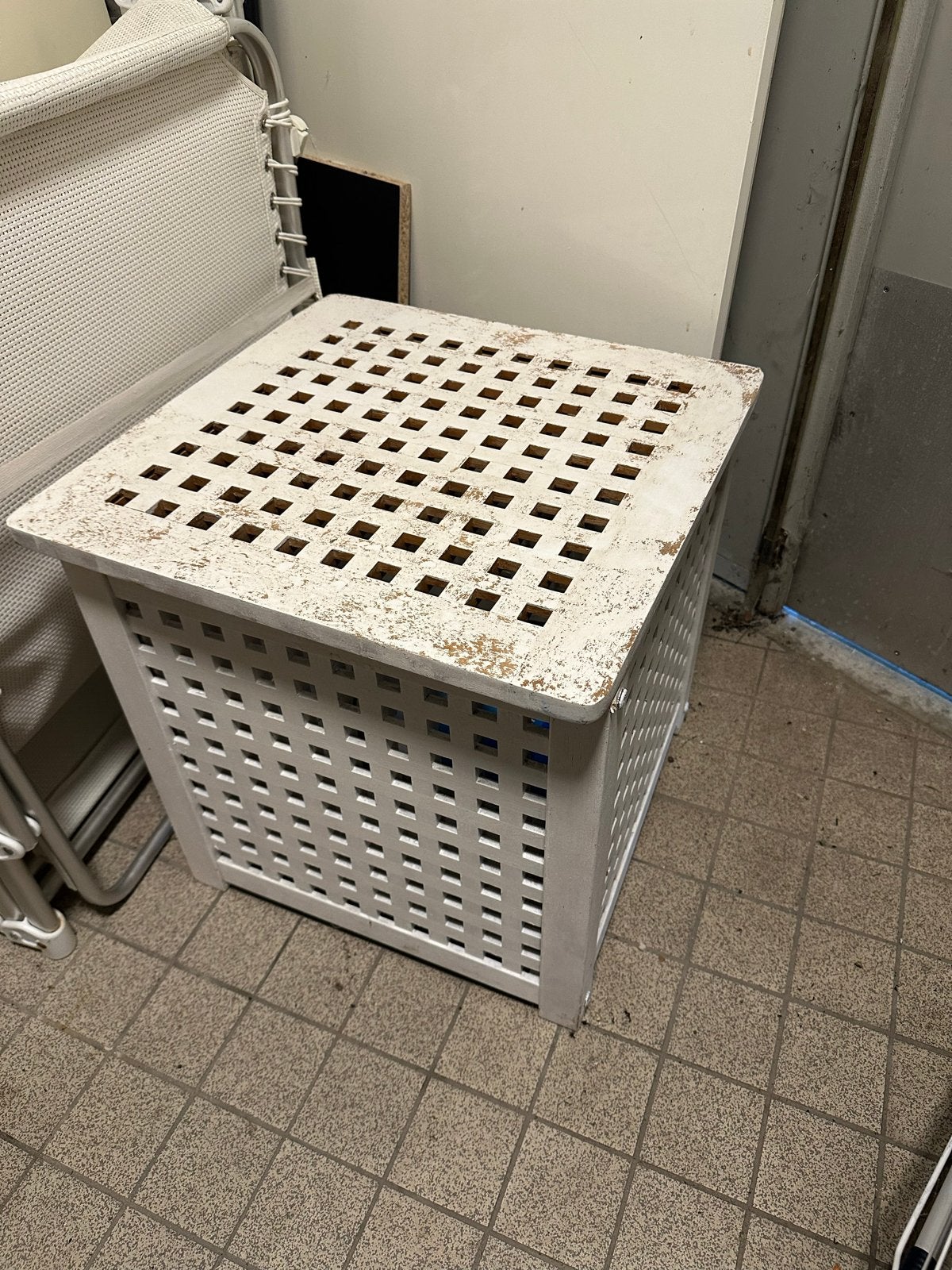 2x IKEA Hol opbergtafel/kist in verschillende maten, Ophalen of Verzenden, Gebruikt, Meerkleurig, Hout