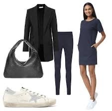LaDress Theresa Jurk Zwart/Donkerblauw Travelstof Maat M, Kleding | Dames, Jurken, Maat 38/40 (M), Zwart, Ophalen of Verzenden