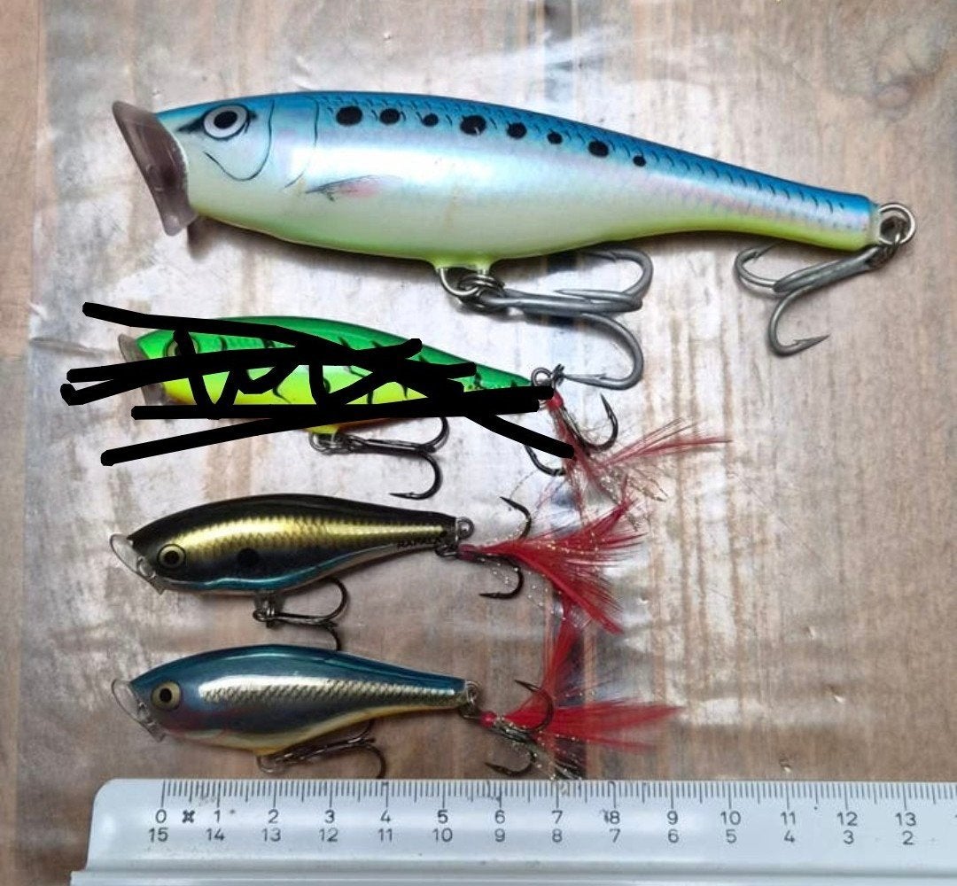 Rapala Skitterpop oppervlakte plug 12-7-5 cm Kunstaas, Watersport en Boten, Ophalen of Verzenden, Zo goed als nieuw, Overige typen