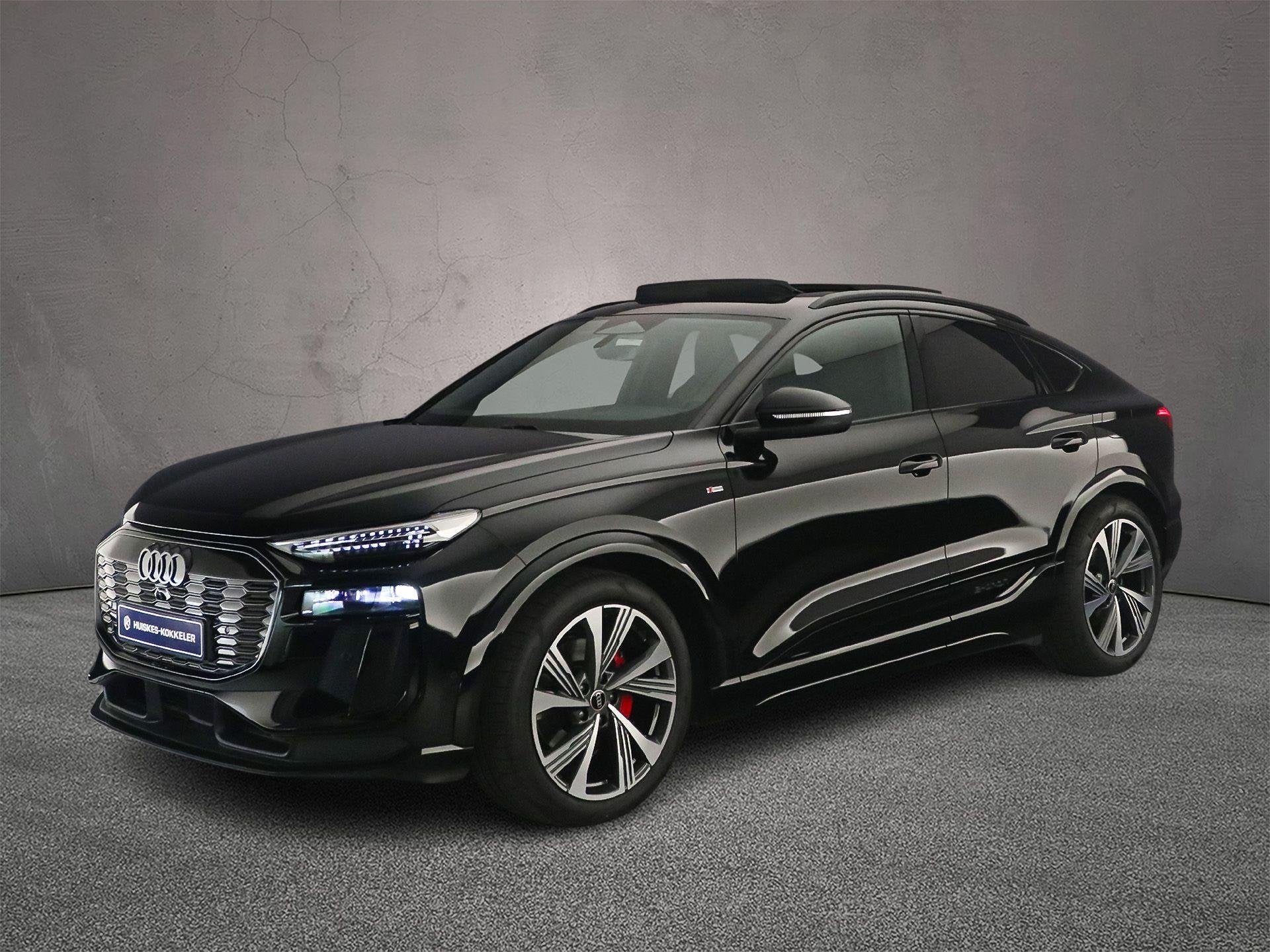 Audi Q6 Sportback S edition performance 100 kWh | Adaptieve, Auto's, Gebruikt, Zwart, Leder, 625 km