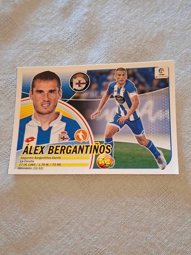 Panini / Sticker / Alex Bergantinos / Deportivo la Coruna, Ophalen of Verzenden, Zo goed als nieuw, Buitenlandse clubs, Poster, Plaatje of Sticker