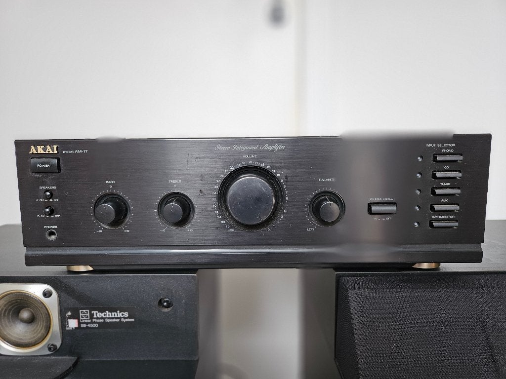 Versterker Akai model - AM-17, Gebruikt, 60 tot 120 watt, Stereo, Ophalen