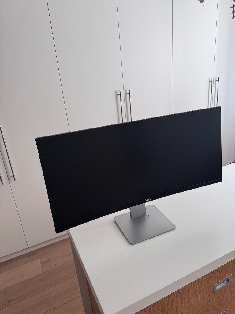 Dell 34 inch monitor curved, Computers en Software, Hoofdtelefoonaansluiting, Zo goed als nieuw, Dell, Overige resoluties
