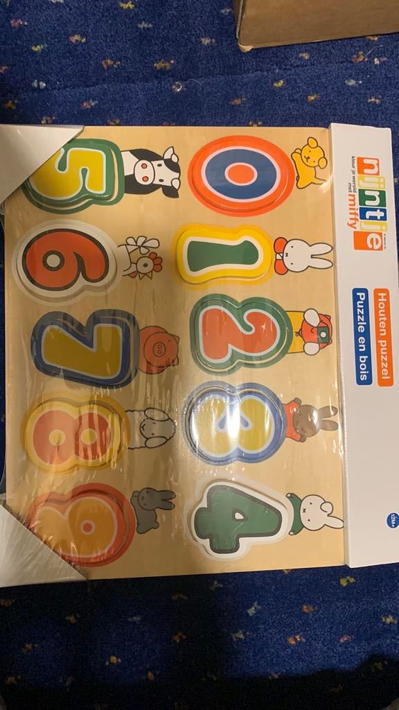 houten puzzel Nijntje, Ophalen of Verzenden, Minder dan 10 stukjes, Nieuw, 6 maanden tot 2 jaar
