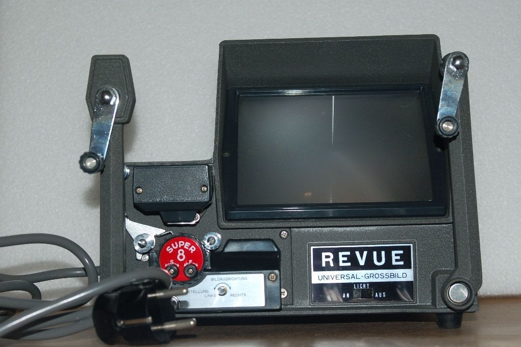 Revue Grossbildbetrachter voor Super 8 (viewer), Ophalen, 1960 tot 1980, Projector