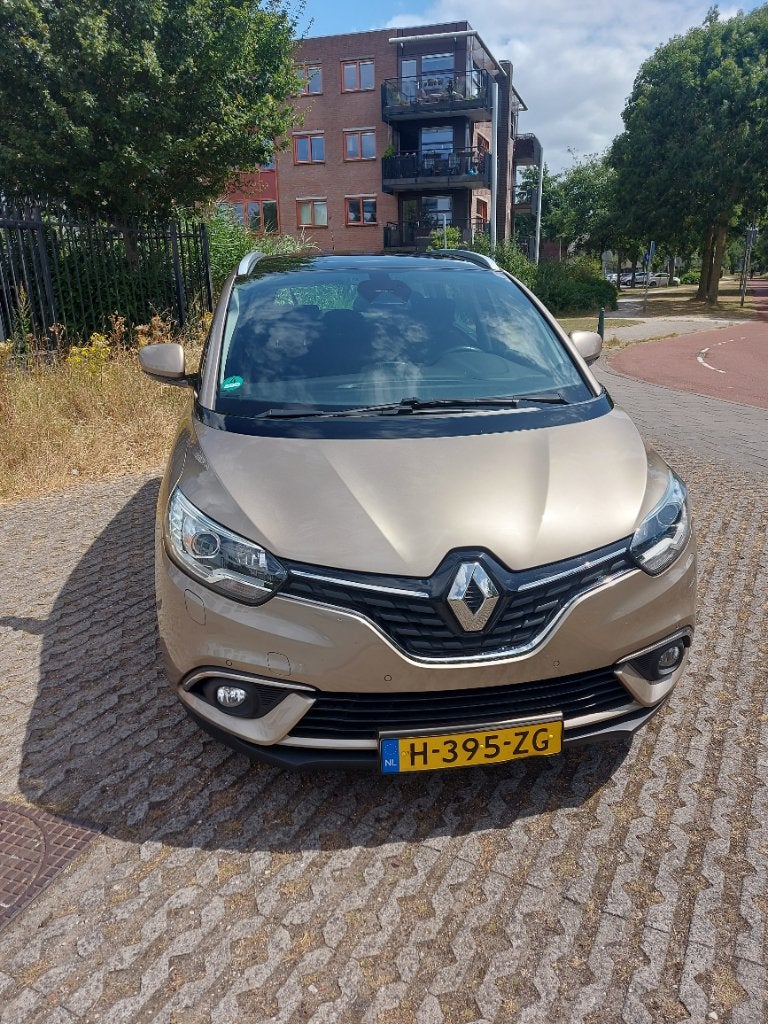 Renault Grand Scenic 1.2 TCE 97KW 7P 2017 Bruin, Auto's, Voorwielaandrijving, Zwart, 4 cilinders, Leder en Stof