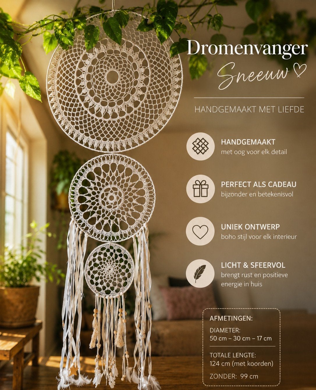 Dromenvanger 124cm!!!, Ophalen of Verzenden